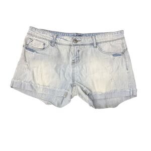 Forever 21 Distressed Light Wash Denim Shorts Womens 28 Jean‎ Cutoffs Y2K Summer
